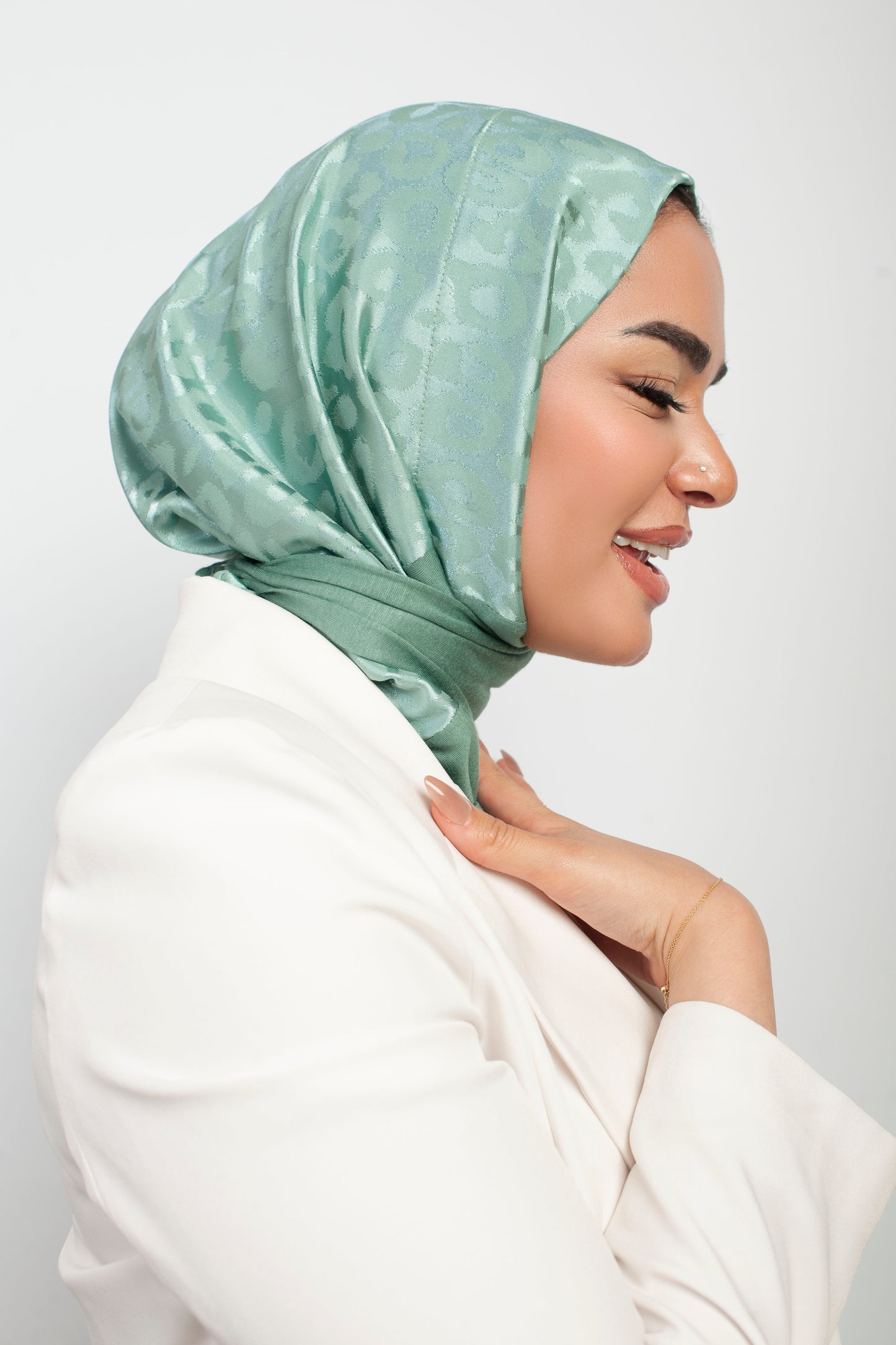 حجاب طباقية – أخضر نعناعي