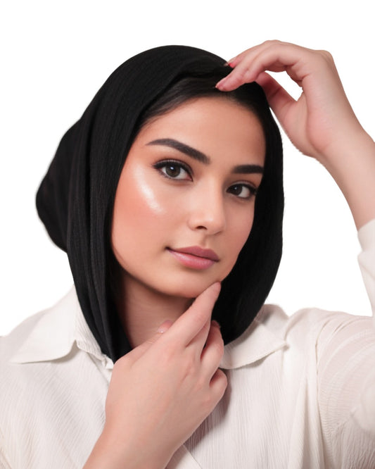 حجاب مثلث صغير - أسود