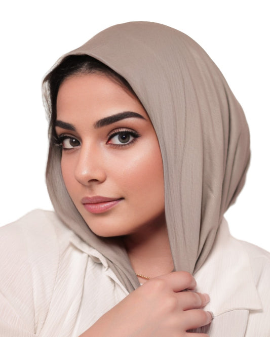 حجاب مثلث صغير - بيج داكن