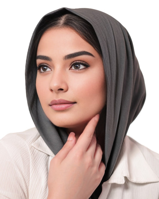 حجاب مثلث صغير - رمادي