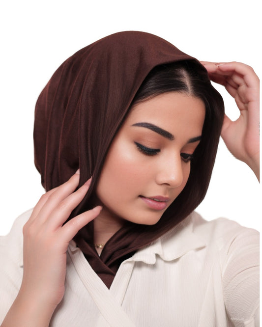 حجاب مثلث صغير - بني