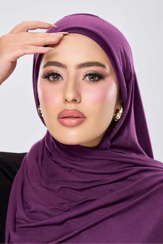 حجاب جيرسي ثابت - موف