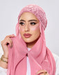 Lace Glow Magnetic Instant Hijab